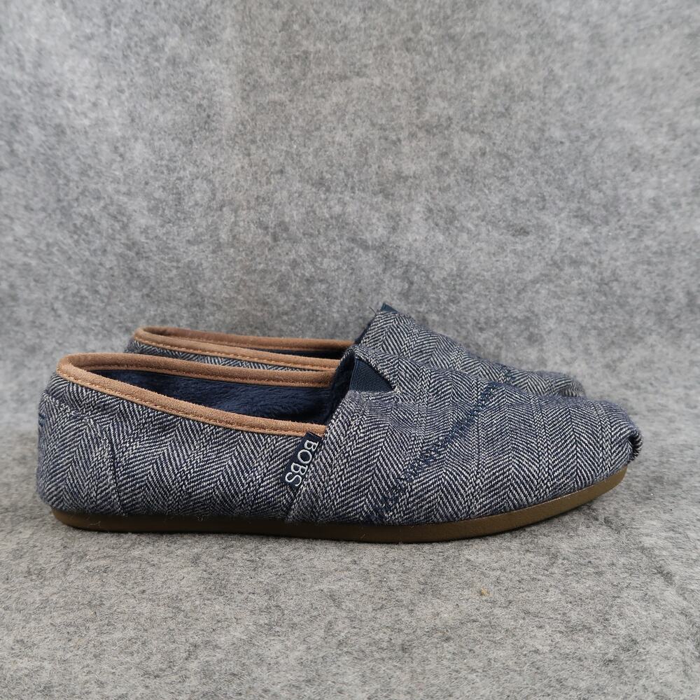 Skechers Bobs Shoes Womens 6 Casual Flats Slip On Loafer Sneaker Comfort Blue
